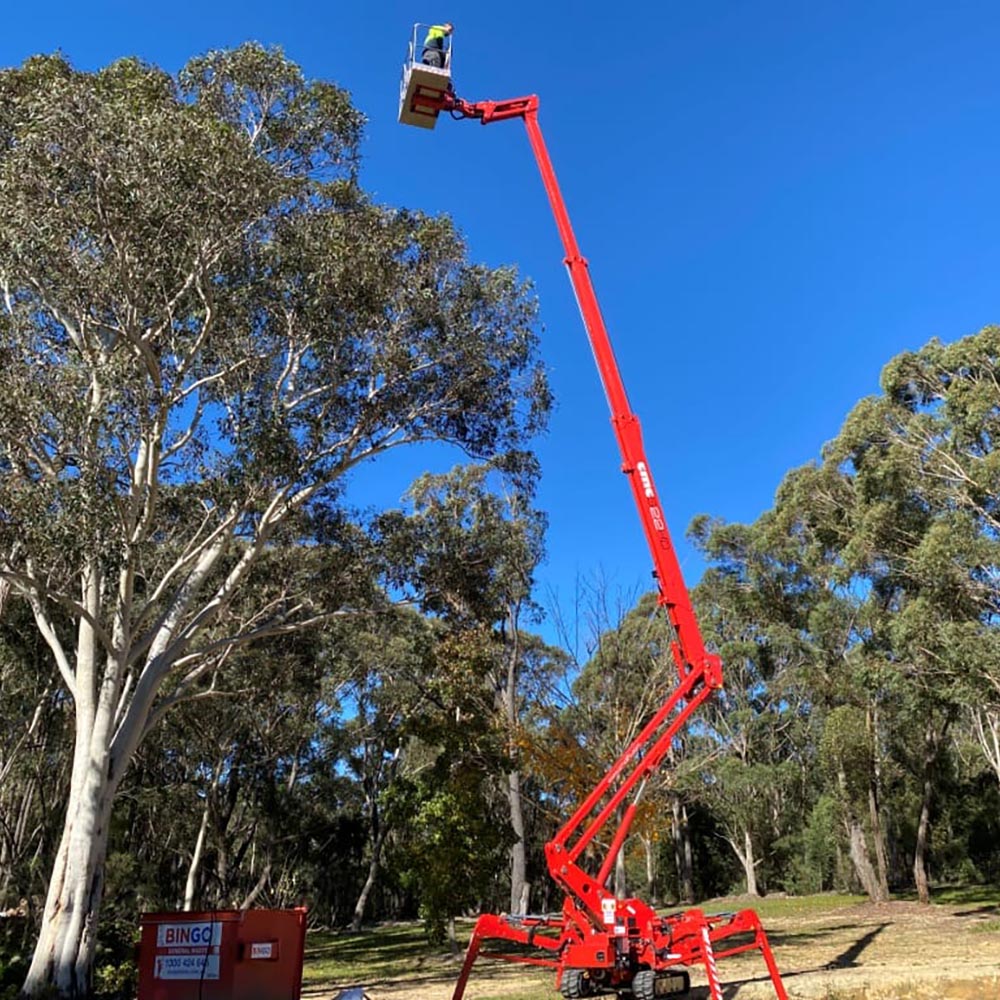 CMC S22HD spider lift providing access at height